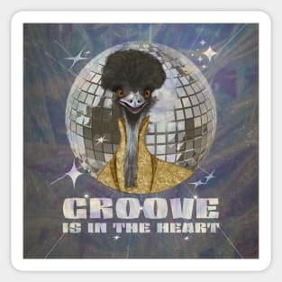 Groovy Emu Sticker